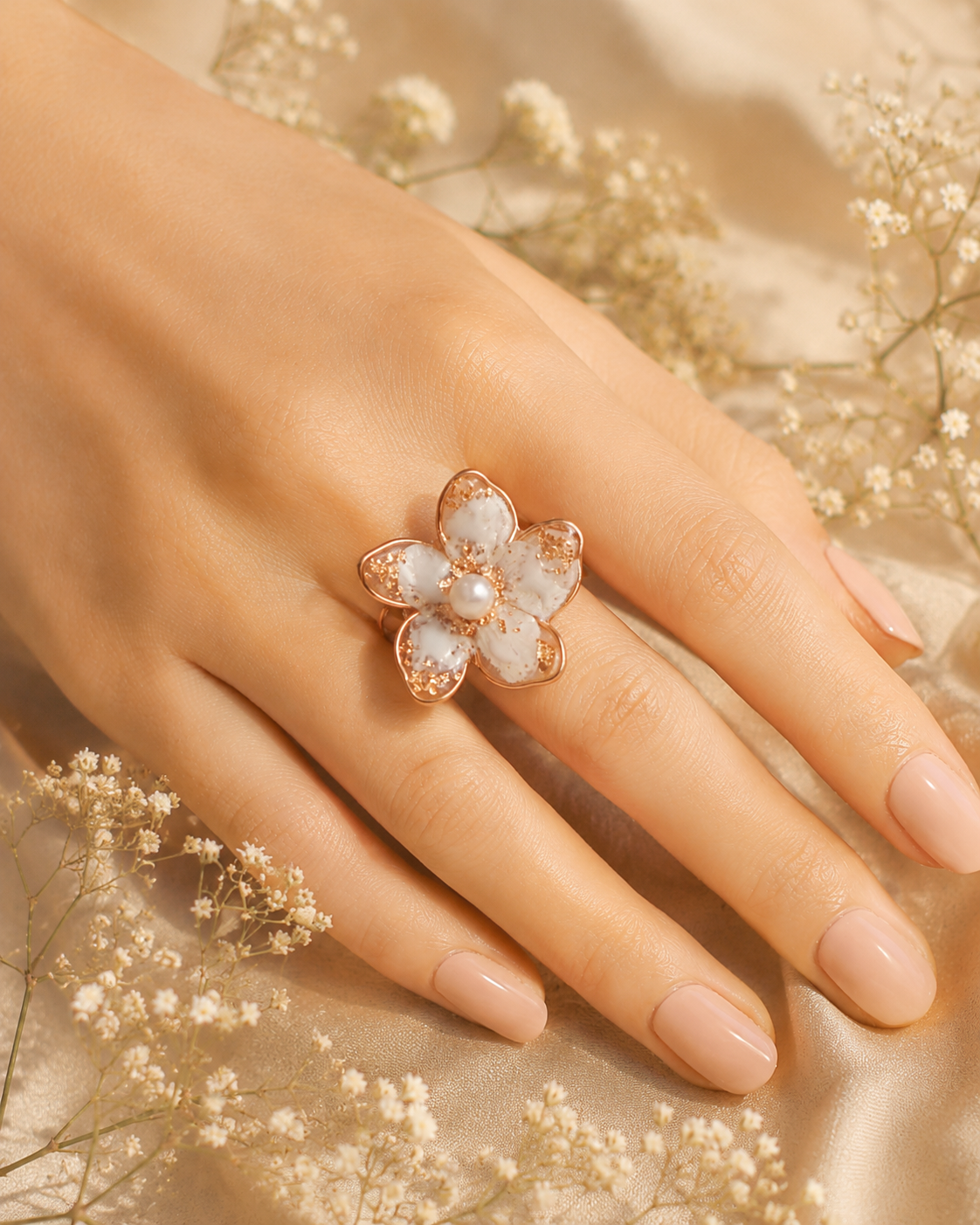 Bagues en acier inoxydable - Or Rose