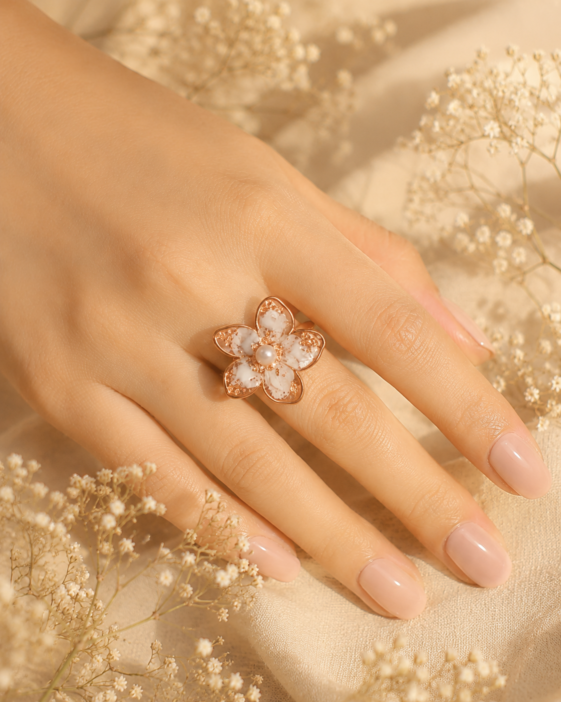 Bagues en acier inoxydable - Or Rose