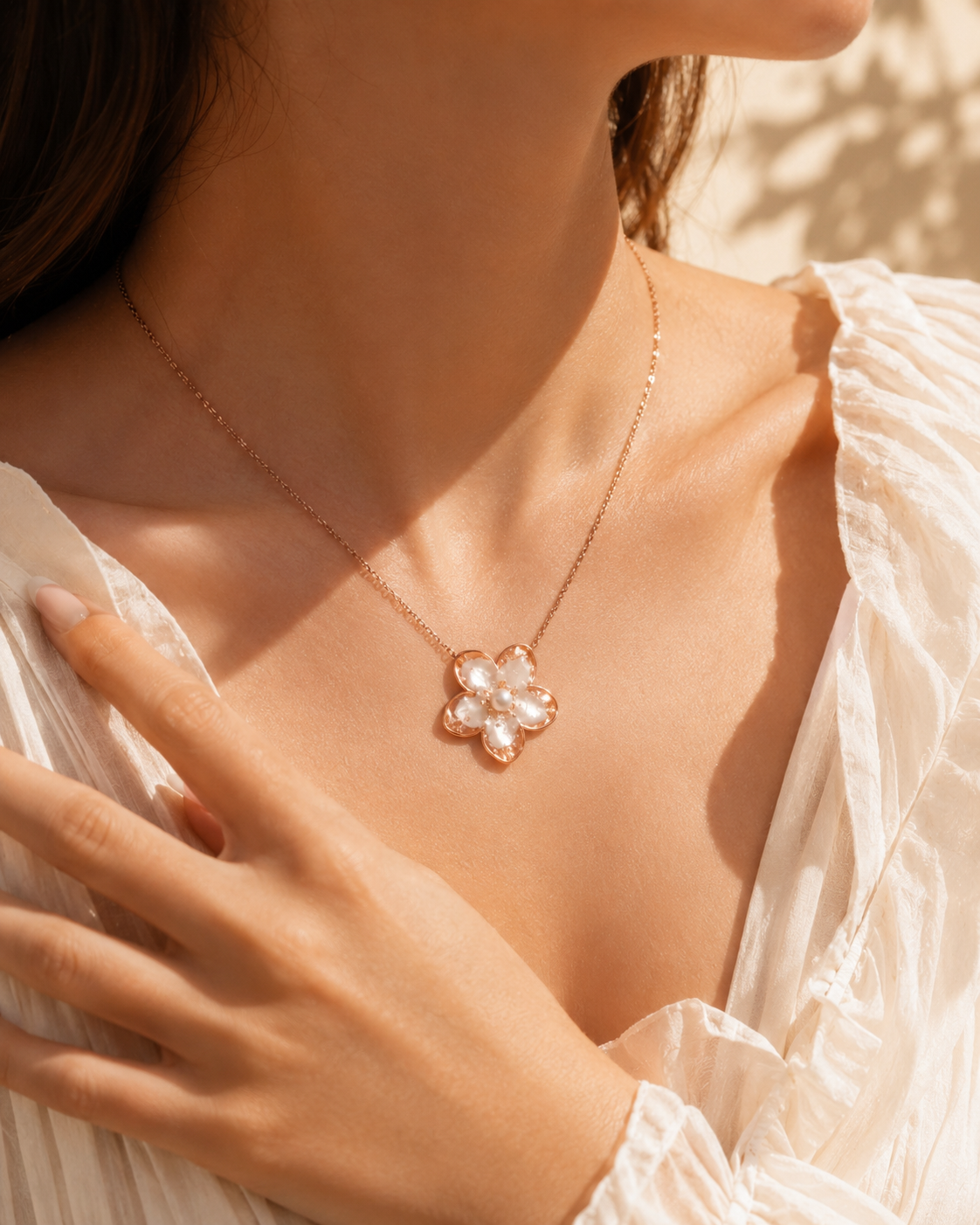 Pendentifs en acier inoxydable - Or Rose